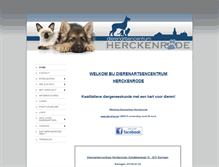 Tablet Screenshot of dierenartsenherckenrode.be